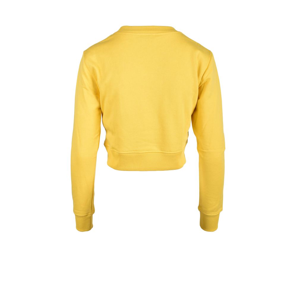 Diesel Yellow Cotton Sweatshirt