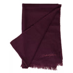 Dolce & Gabbana Purple Cashmere Knit Wrap Shawl Scarf MS7055