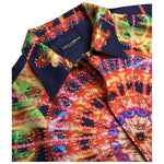 Dolce & Gabbana Multicolor Luminarie Print Men Silk Shirt TSH94189-38