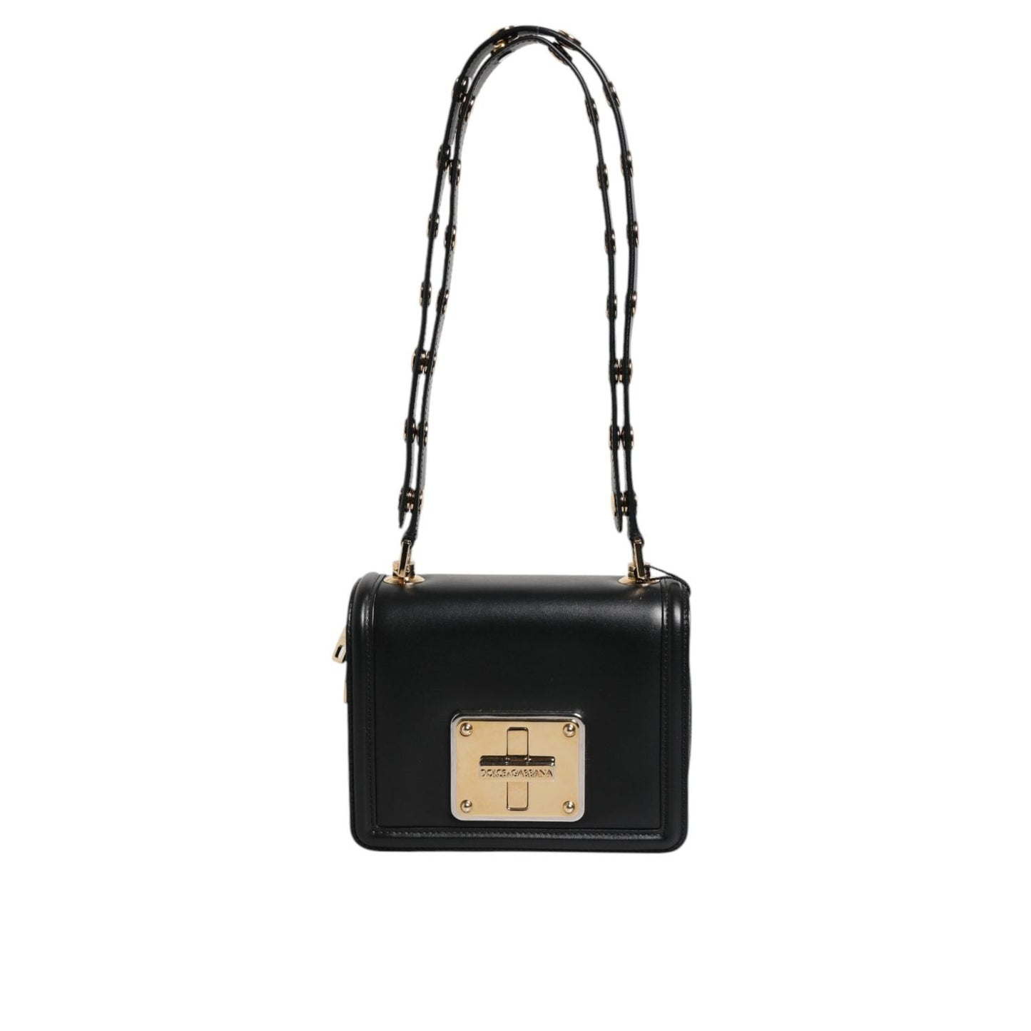 Dolce & Gabbana Black Joy Therapy Lola Studded Leather Crossbody Bag
