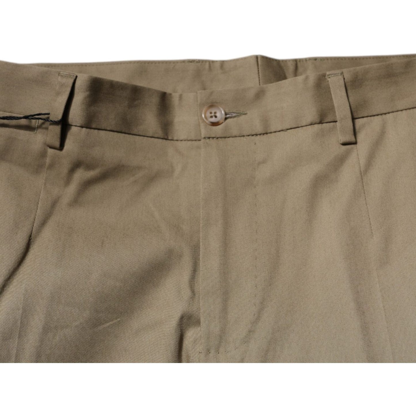 Dolce & Gabbana Brown Logo Men Casual Tapered Pants