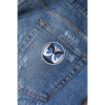 Dolce & Gabbana Blue Cotton Stretch Tattered Skinny Denim Jeans