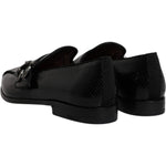 Dolce & Gabbana Black Exotic Leather DG Logo Loafers Formal Dress Shoes
