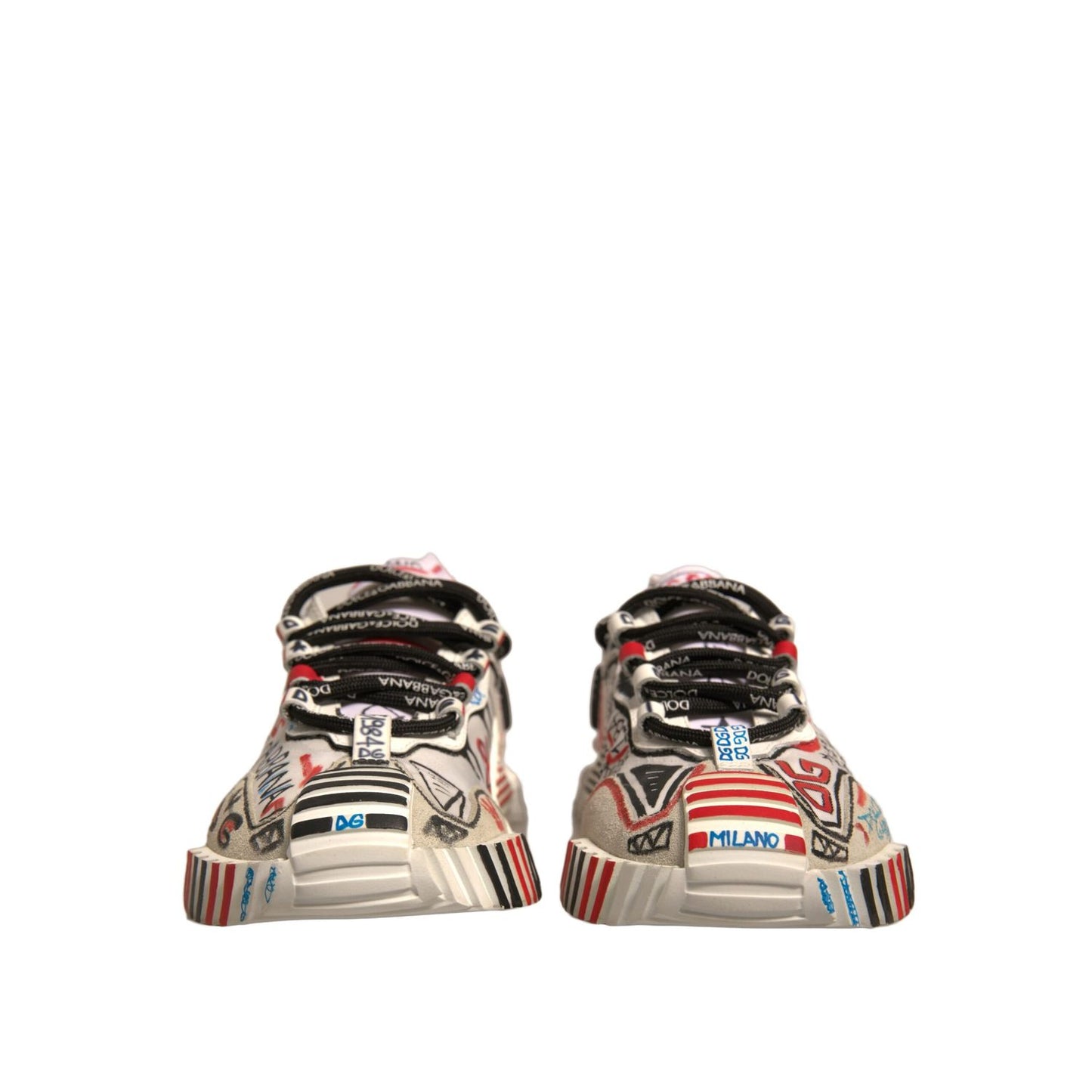 Dolce & Gabbana Multicolor Suede Fabric NS1 Sneakers Shoes LA12429-37