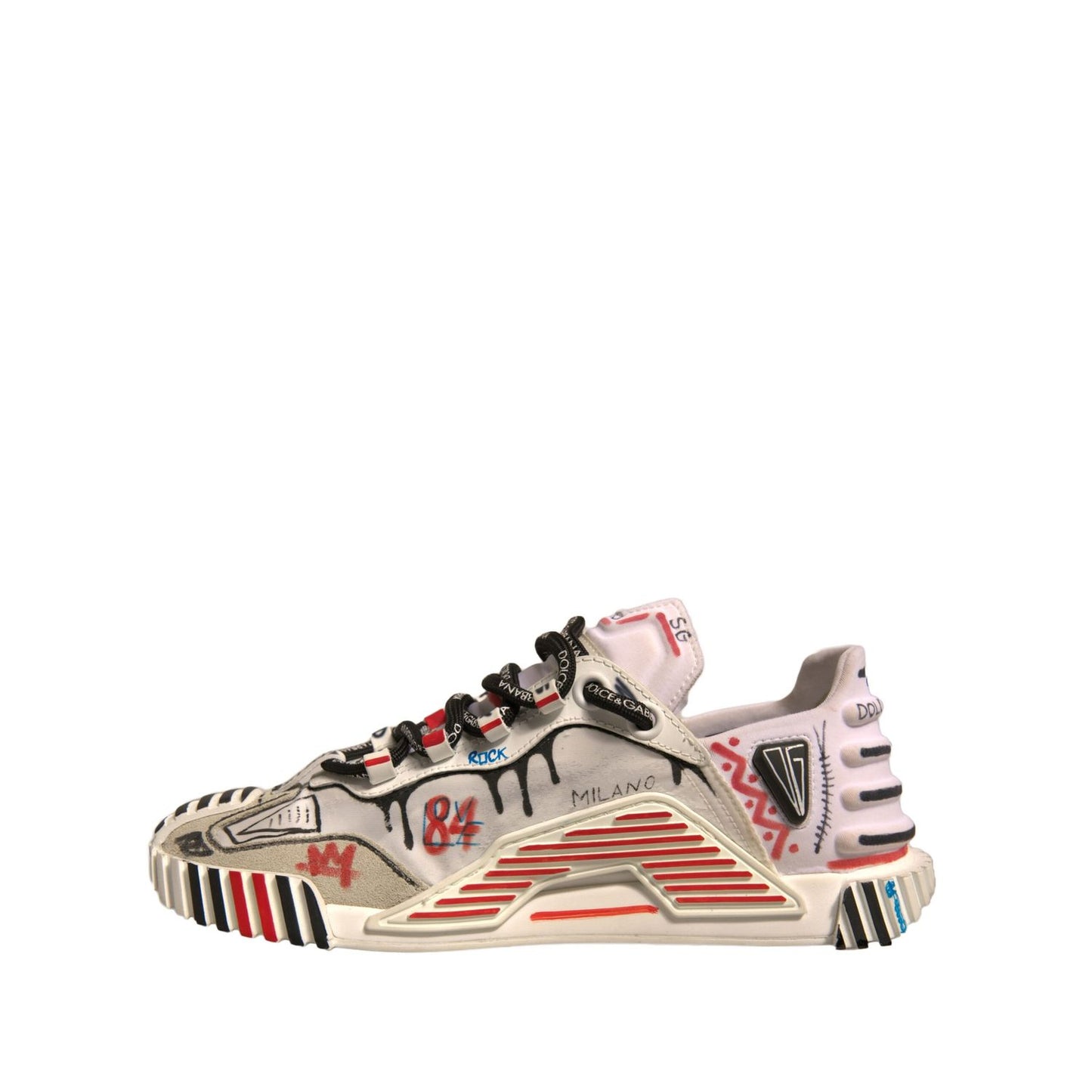 Dolce & Gabbana Multicolor Suede Fabric NS1 Sneakers Shoes LA12429-37
