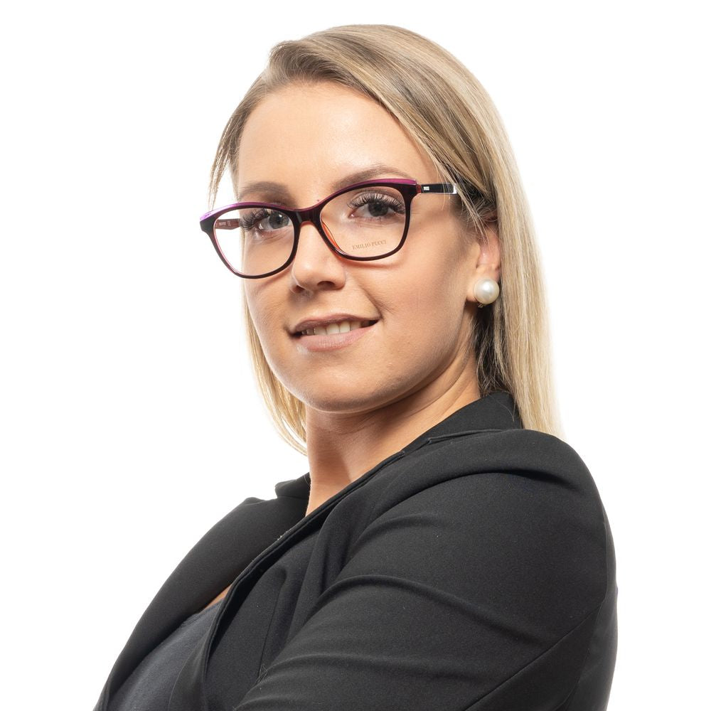 Emilio Pucci Burgundy Plastic Glasses (Frames)