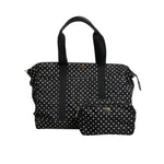 Dolce & Gabbana Black PolkaDot Nylon Shoulder Baby Tote Diaper Bag