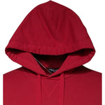 Dolce & Gabbana Red Cotton Logo Hooded Sweatshirt Sweater