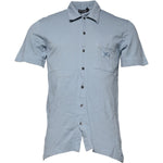 Dolce & Gabbana Blue Cotton Button Down Casual Men Polo Shirt TSH878565-48