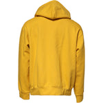 Dolce & Gabbana Yellow Logo Plaque Hooded Full Zip Sweater