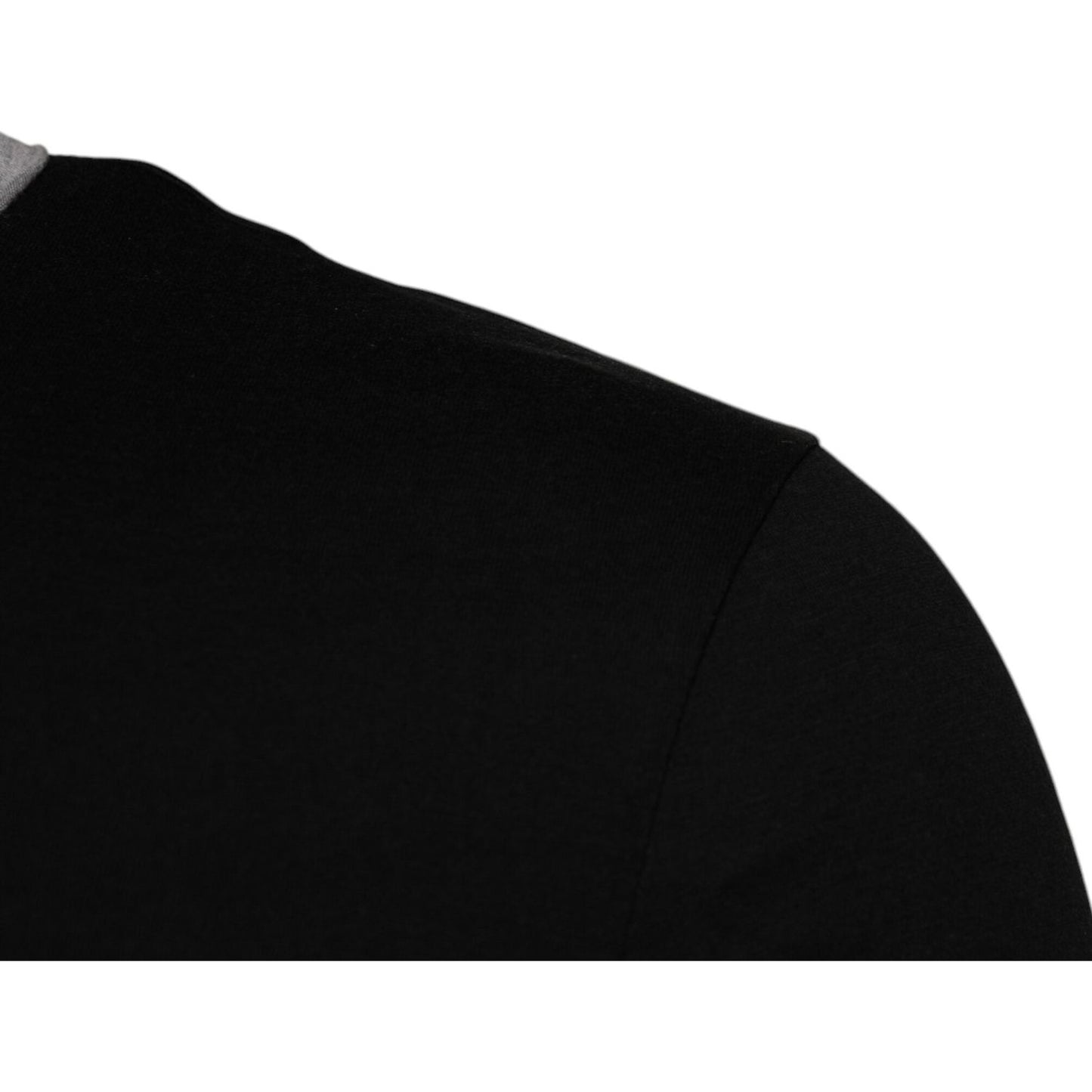 Dolce & Gabbana Black Logo Cotton Crew Neck Men Tee T-shirt