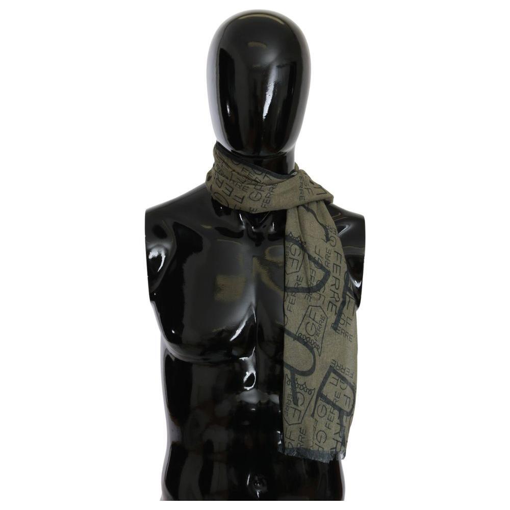 Ferre Green Wool Scarf