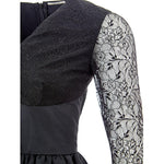 Lardini Elegant Black Polyester Dress LA-1149676-IT40|S
