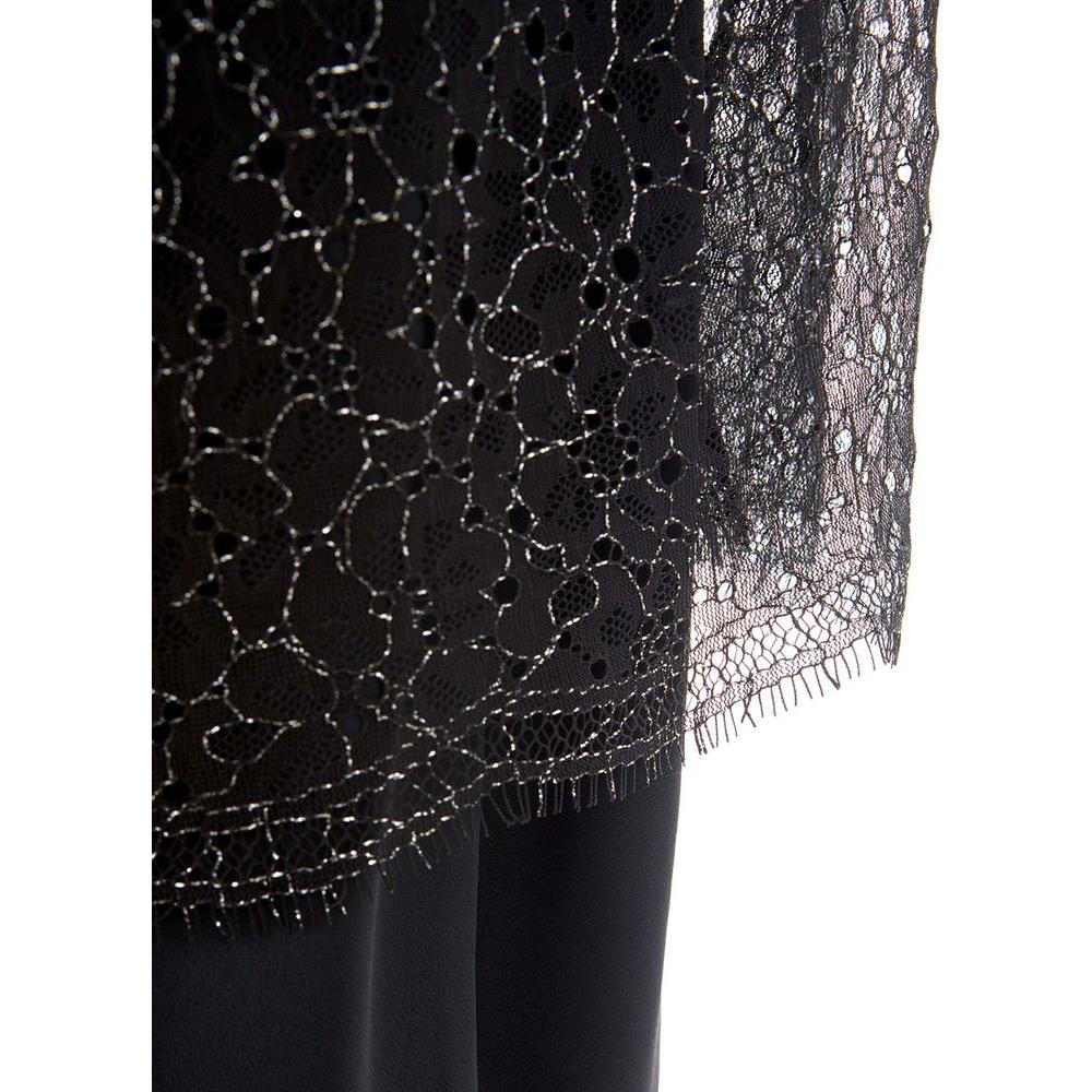 Lardini Elegant Black Nylon Dress LA-1155676-IT40|S