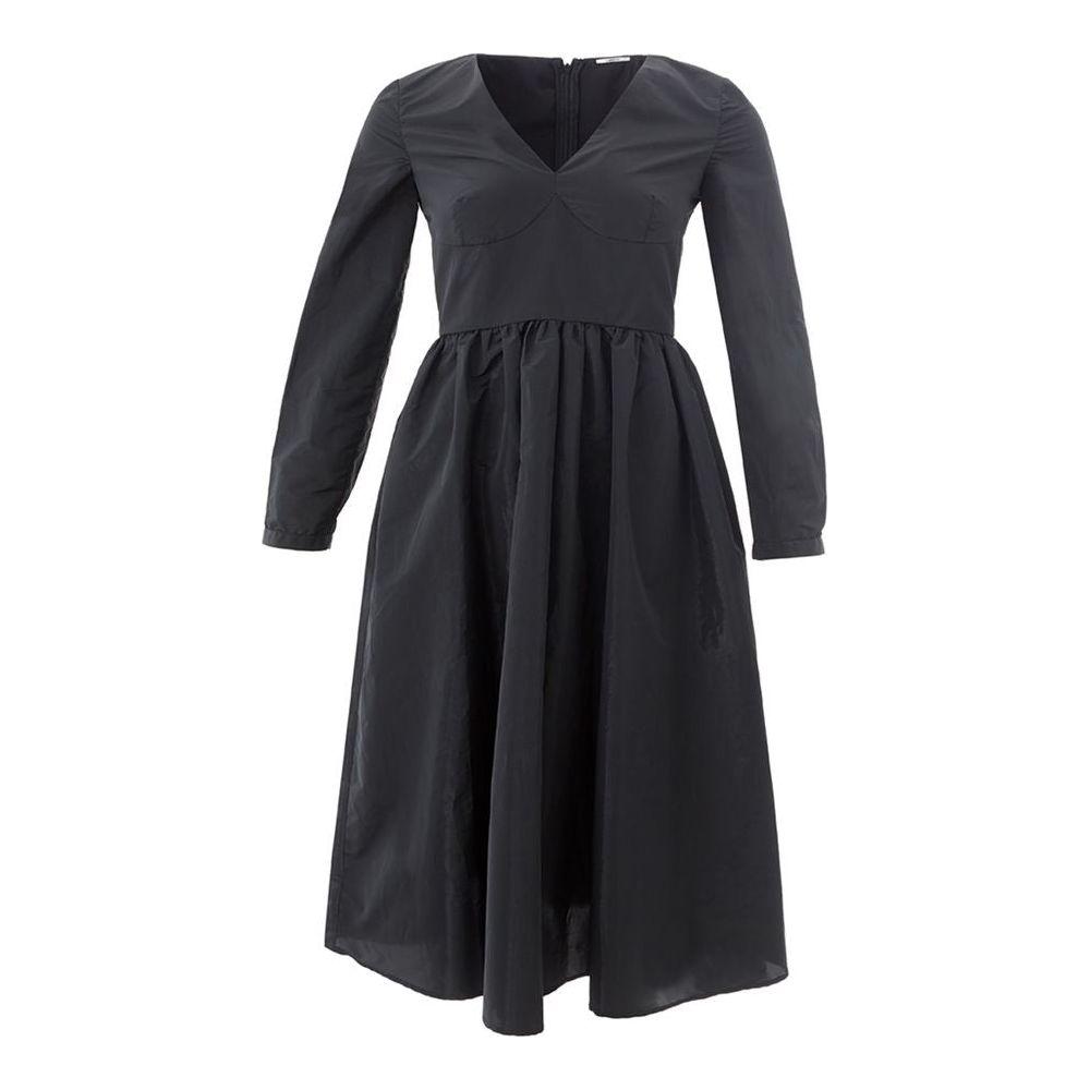 Lardini Elegant Black Polyester Dress LA-1153676-IT40|S