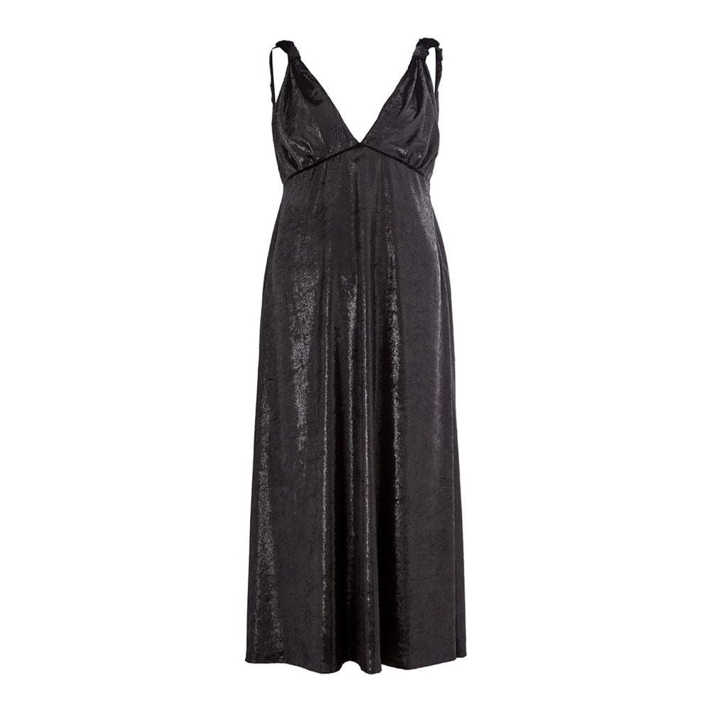 Lardini Elegant Polyester Black Dress LA-1165676-IT40|S