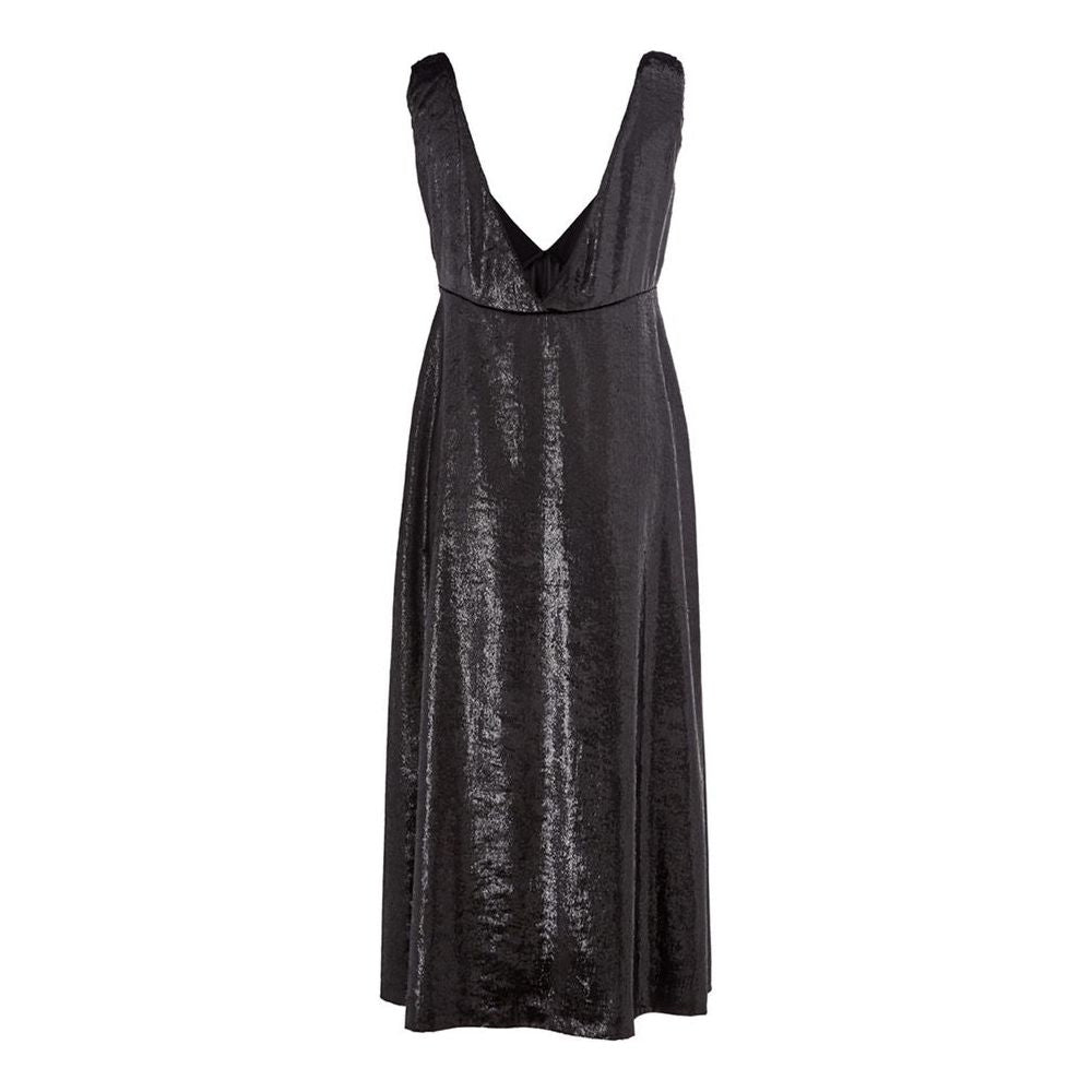 Lardini Elegant Polyester Black Dress LA-1165676-IT40|S