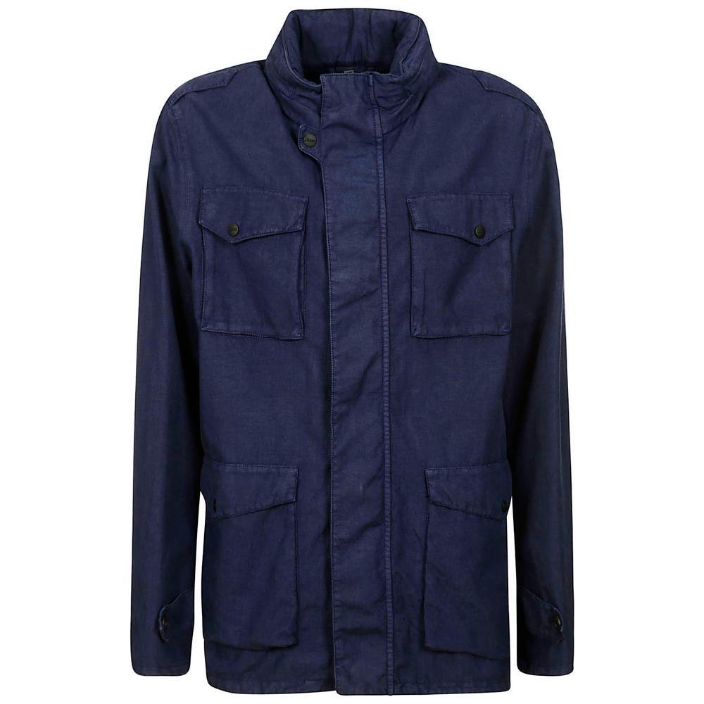 Herno Blue Linen Jacket HE-14920-IT50 | L