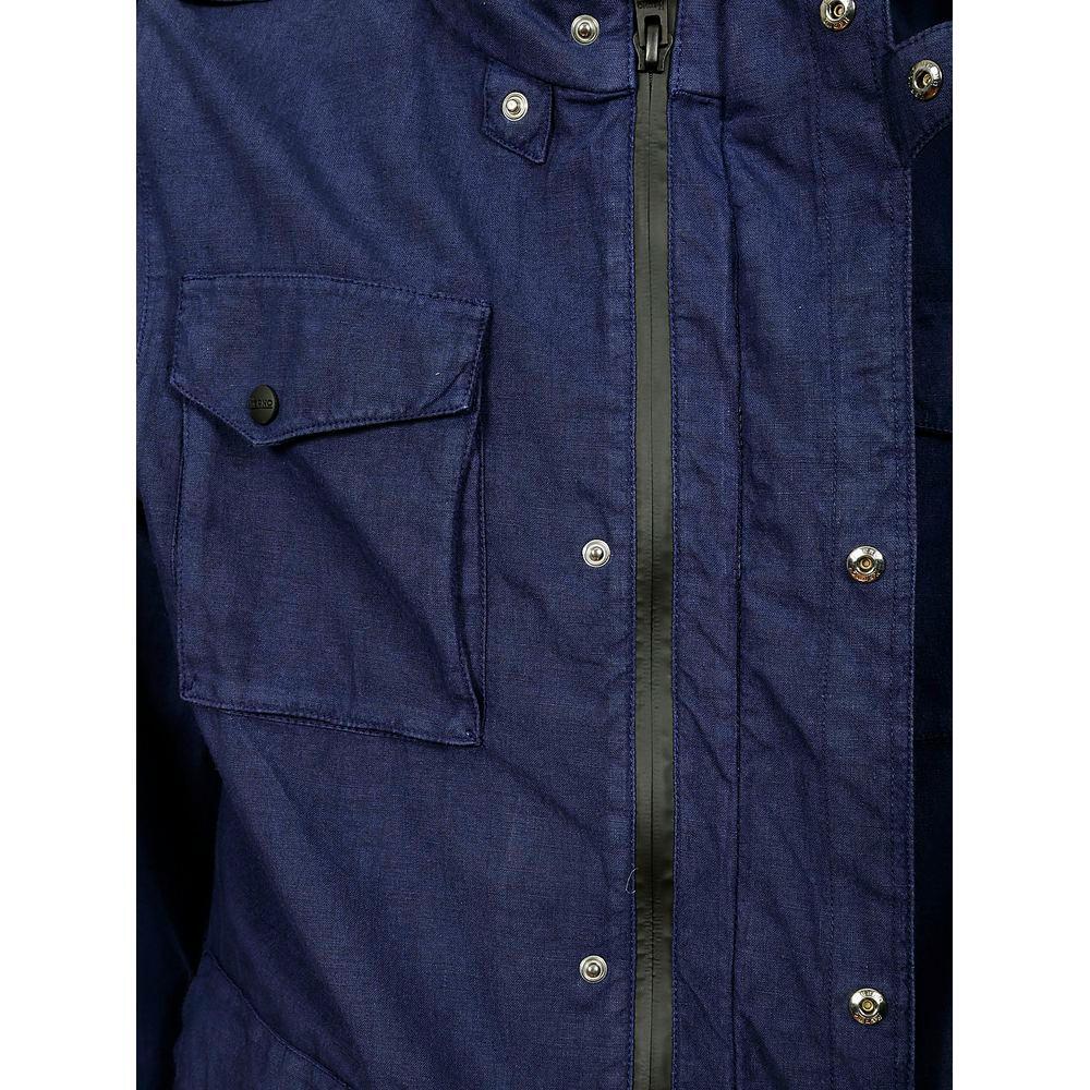 Herno Blue Linen Jacket HE-14920-IT50 | L