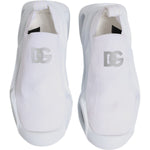 Dolce & Gabbana White Slip On Wave Low Top Sneakers Shoes LA12442-35