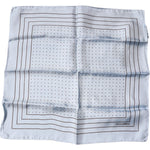Dolce & Gabbana Sky Blue Polka Dots Square Handkerchief Scarf MS7321