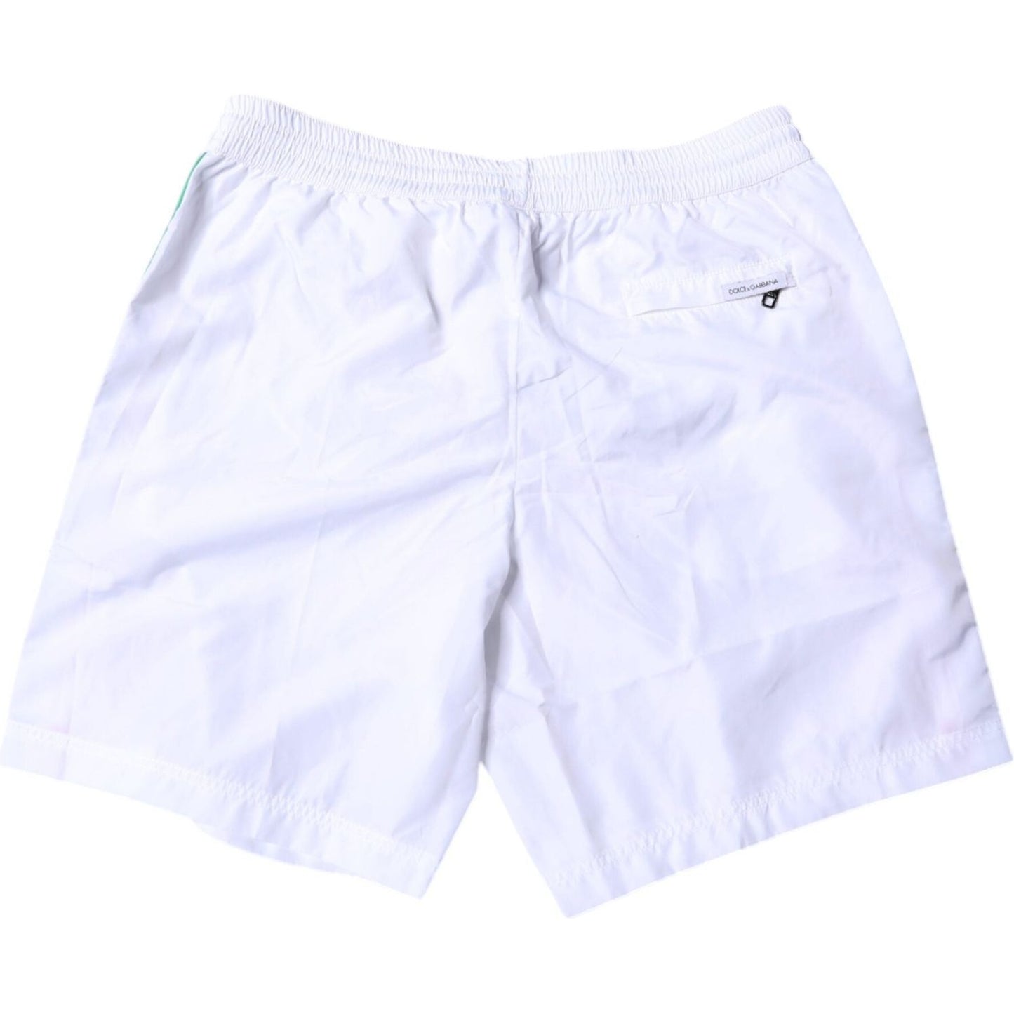 Dolce & Gabbana White Stripes Beachwear Shorts 2 Pc Swimwear BIK1898-4
