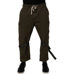 Dolce & Gabbana Brown Cotton Stretch Cargo Pants
