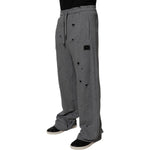 Dolce & Gabbana Gray Cotton RipStyle Straight Sweatpants Pants