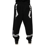 Dolce & Gabbana Black Logo Cotton Jogger Sweatpants Pants