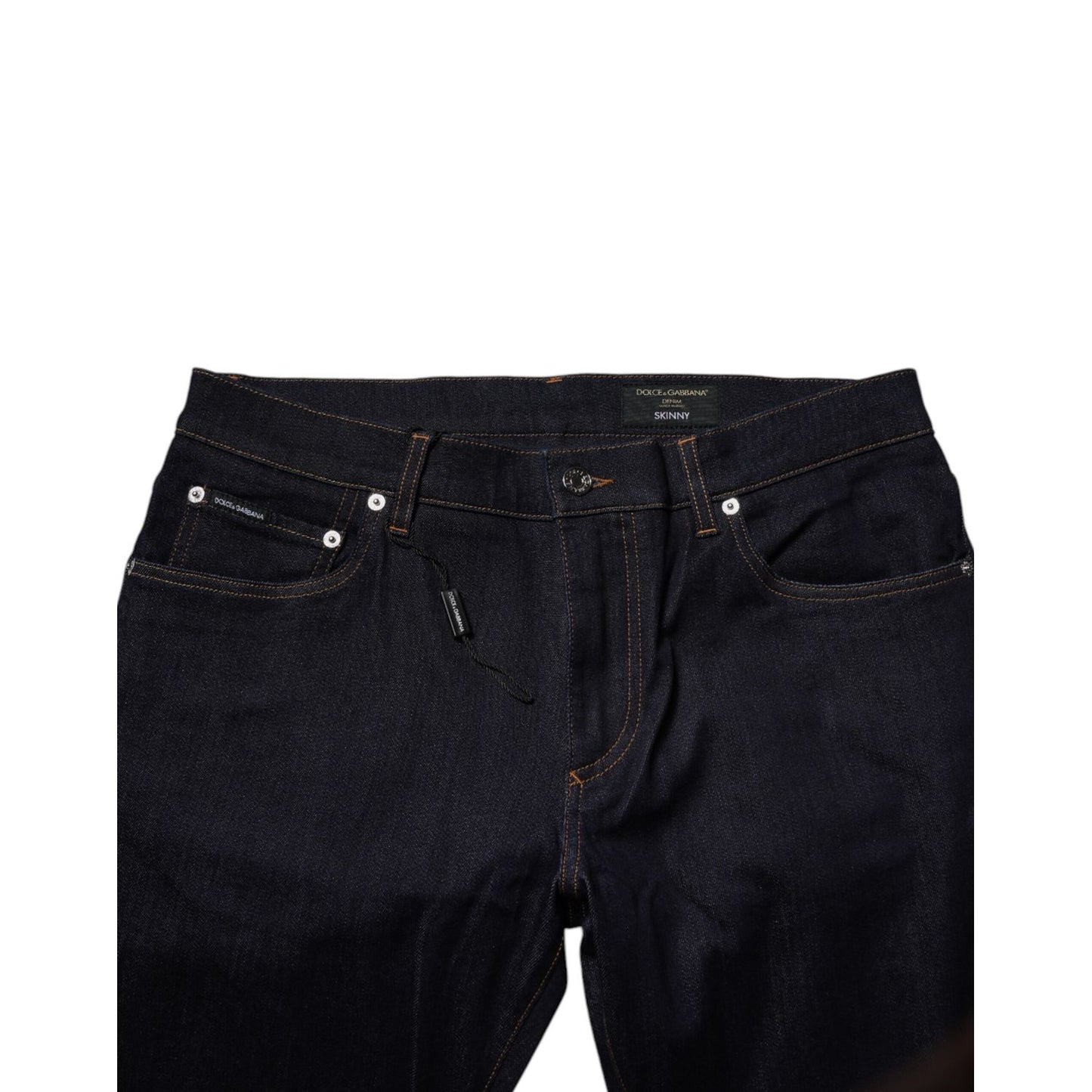 Dolce & Gabbana Black Cotton Stretch Men Skinny Denim Jeans