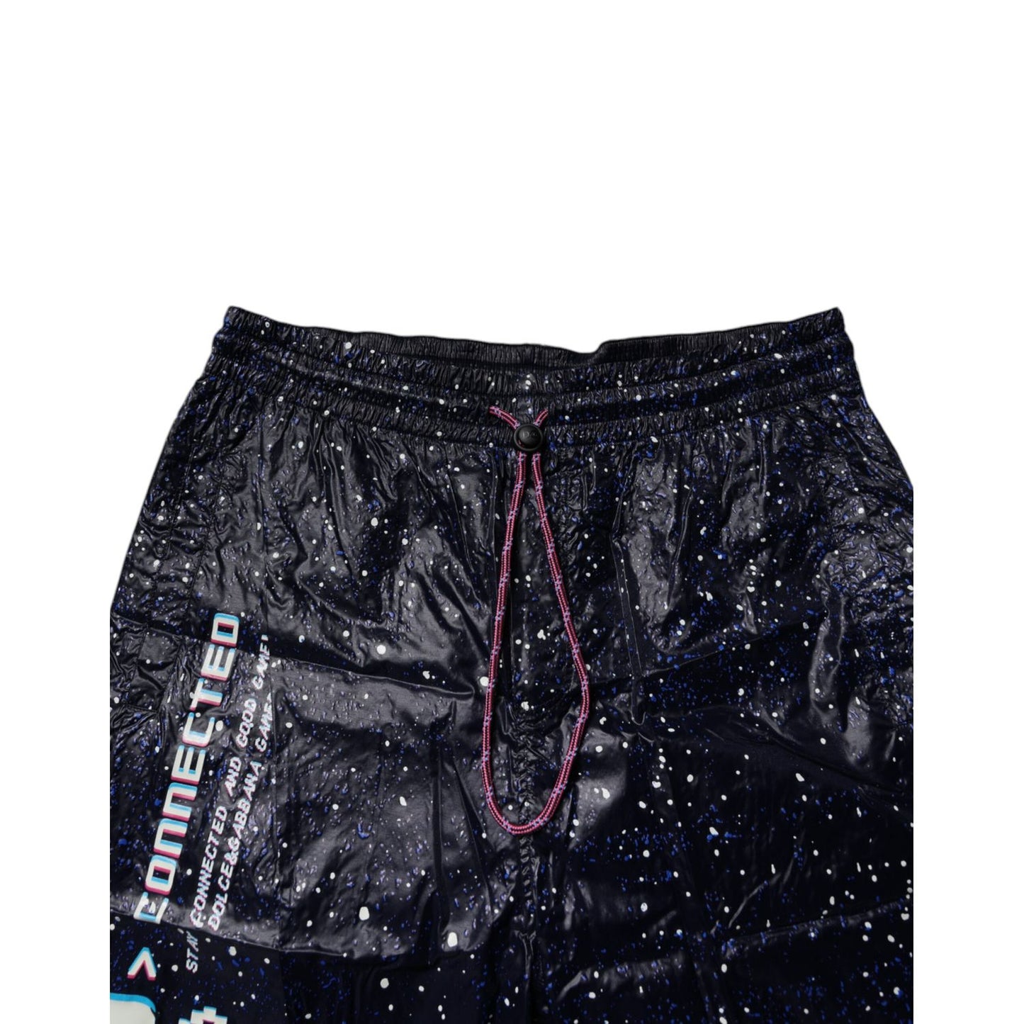 Dolce & Gabbana Dark Blue DG Game Print Cotton Jogger Pants PAN75199-48