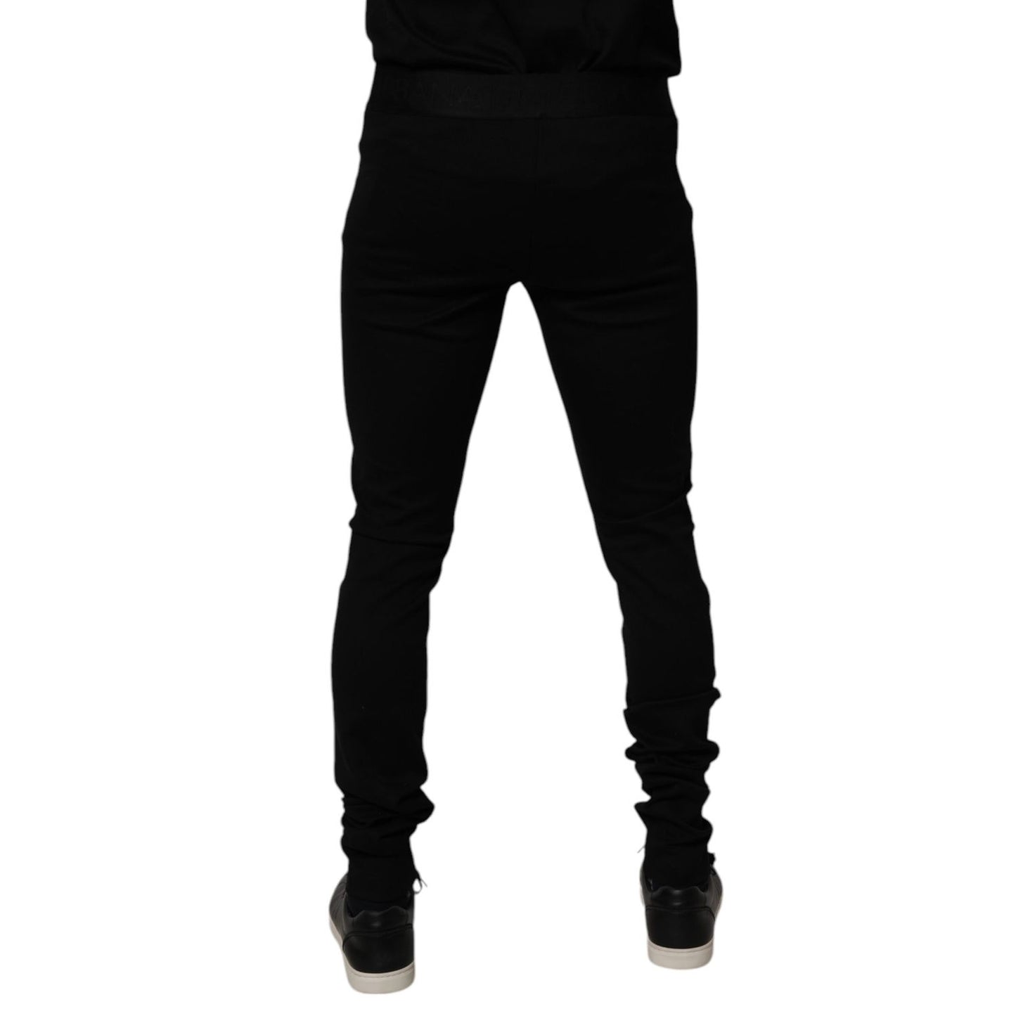 Dolce & Gabbana Black Cotton Jogger Men Sweatpants Pants PAN75200-48