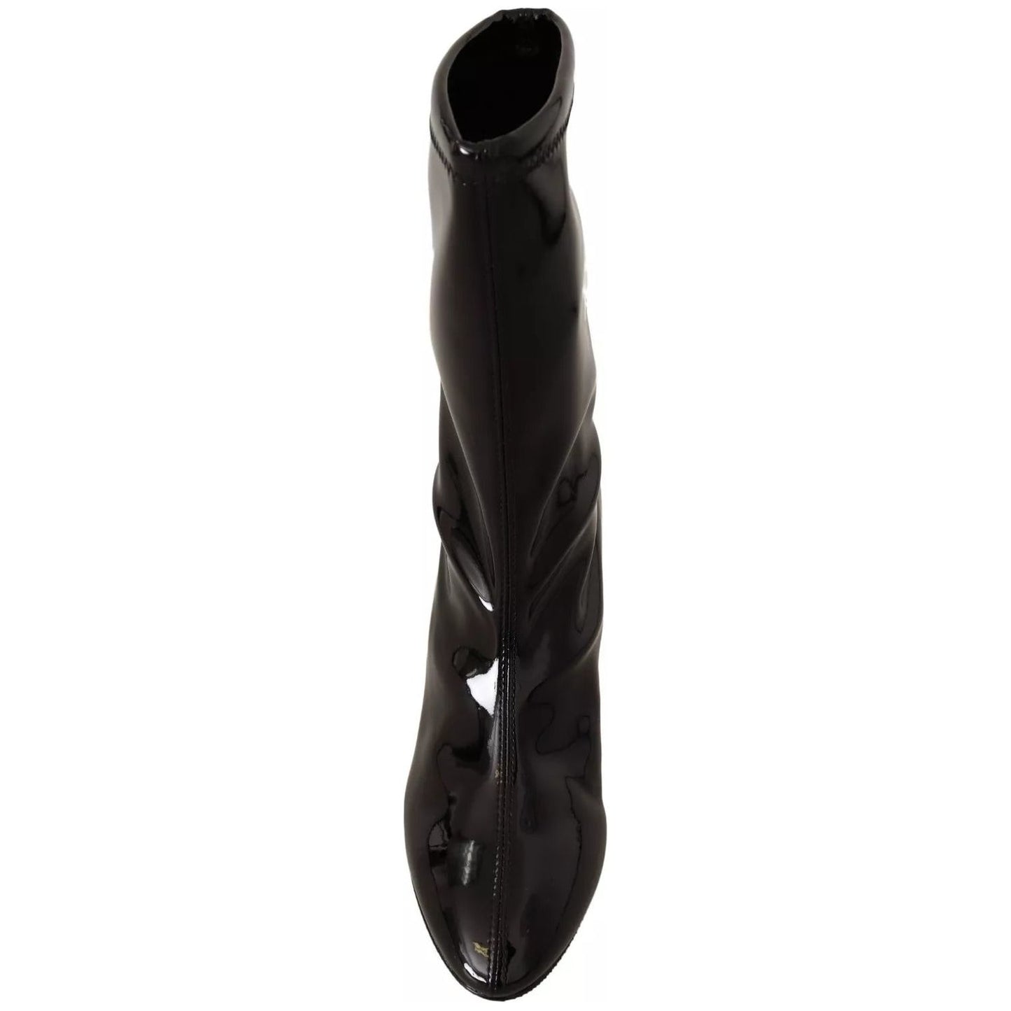 Stuart Weitzman Black Patent Leather High Heels Boots Shoes