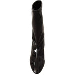 Stuart Weitzman Black Patent Leather High Heels Boots Shoes