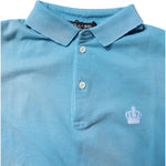 Dolce & Gabbana Blue Cotton Crown Collared Men Polo T-shirt