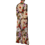 Dolce & Gabbana Multicolor Floral Wide Leg Jumpsuit Dress