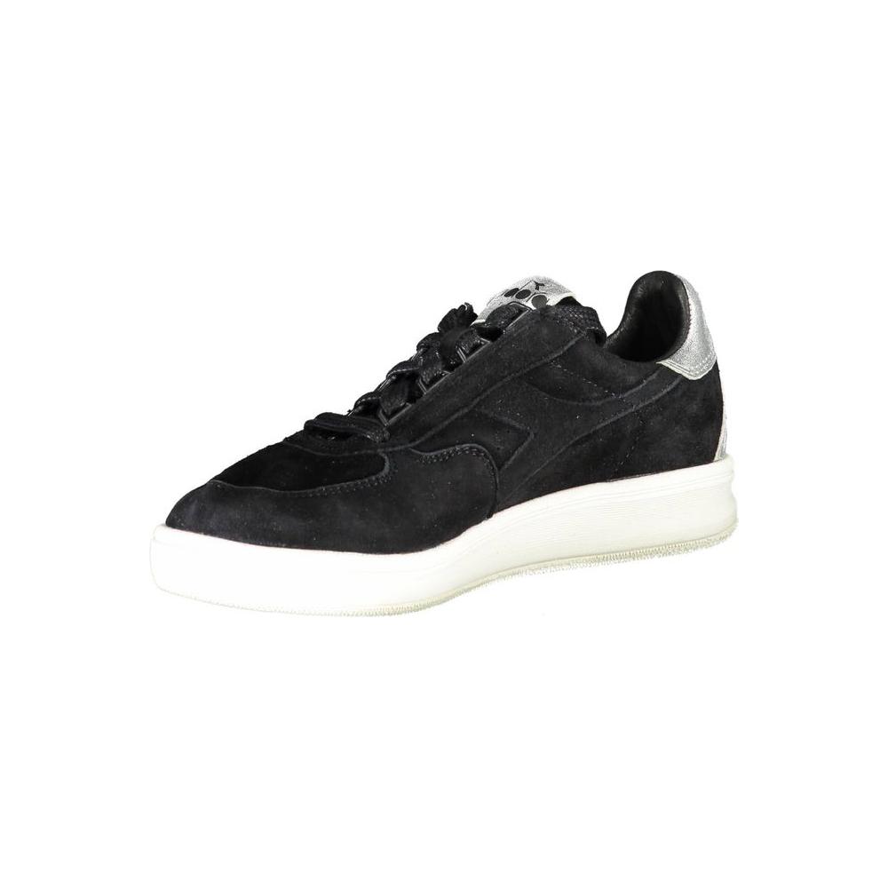 Diadora Black Leather Women Sneaker DI-840-EU36.5/US6.5