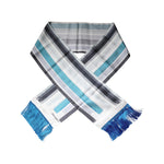 Dolce & Gabbana Multicolor Stripes Silk Fringes Neck Foulard Scarf MS7148