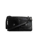 Dolce & Gabbana Black Leather Logo Purse Shoulder Crossbody Bag