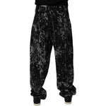 Dolce & Gabbana Black Tie Dye Cotton Straight Men Denim Jeans