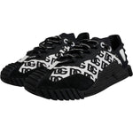 Dolce & Gabbana Black Logo Lace Up Low Top NS1 Sneakers Shoes MV7194-44