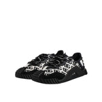 Dolce & Gabbana Black Logo Lace Up Low Top NS1 Sneakers Shoes MV7204-40