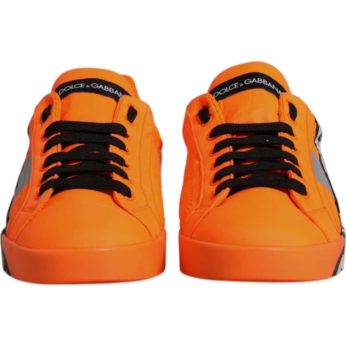 Dolce & Gabbana Orange Portofino Logo Tape Men Sneakers Shoes MV7224#1-42