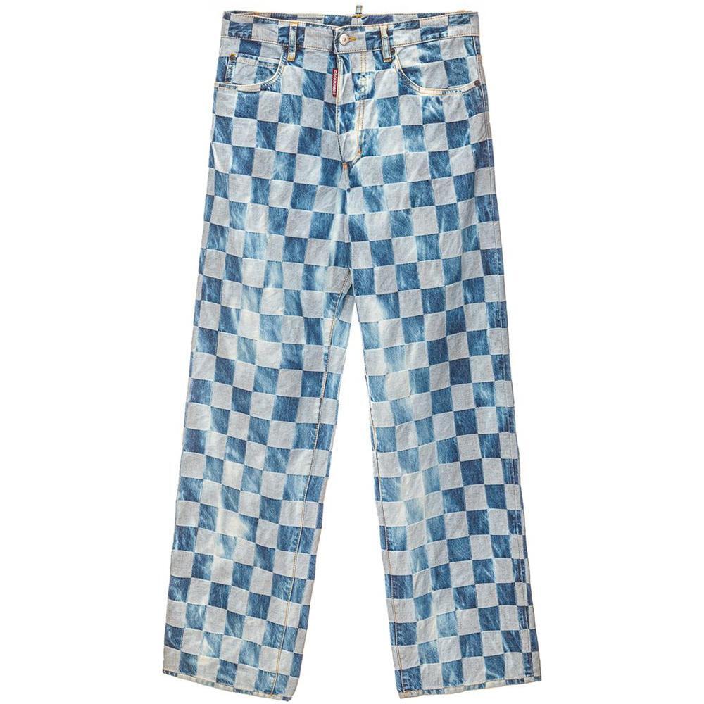 بنطلون جينز وبنطلون قطني أزرق من Dsquared²