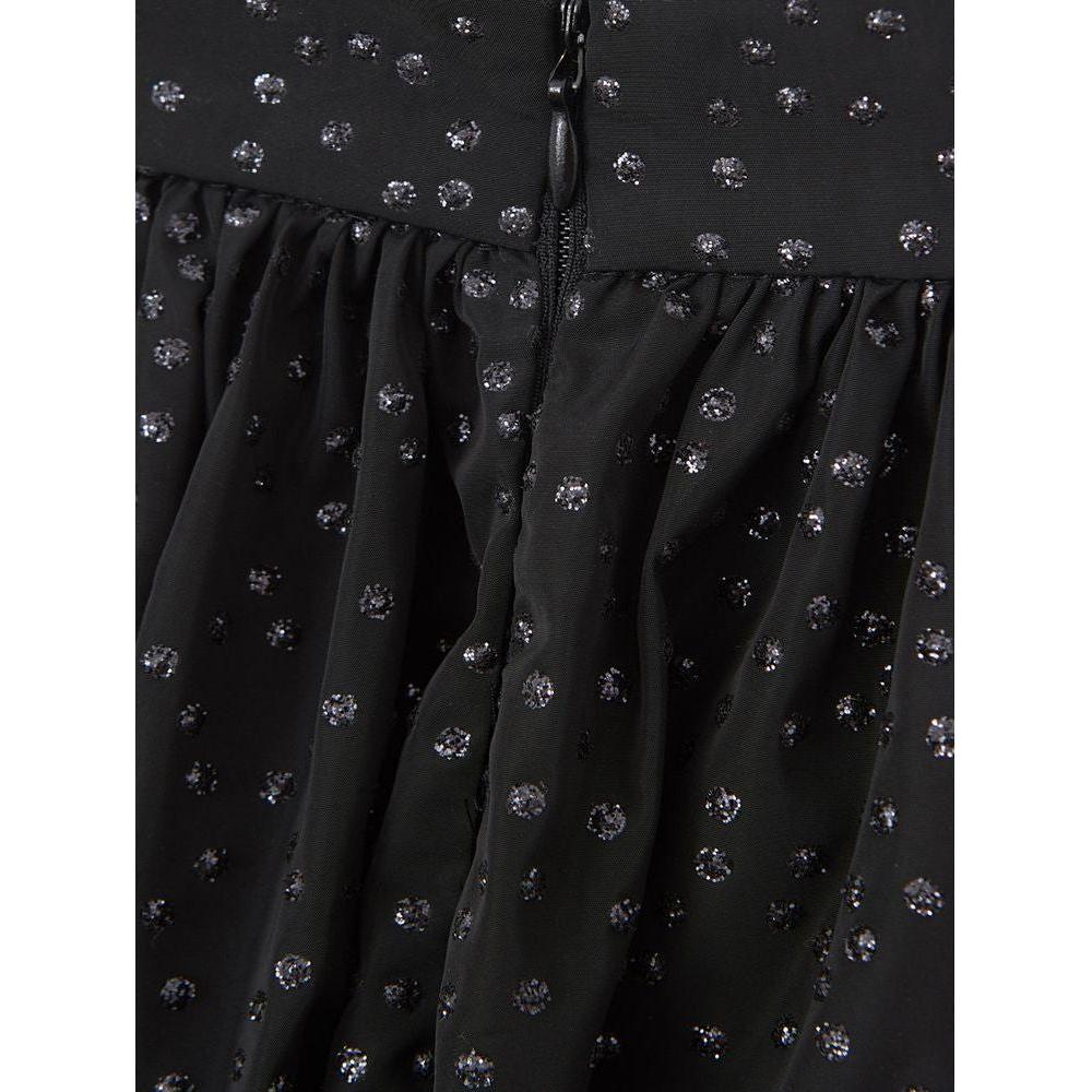 Lardini Elegant Black Polyethylene Midi Skirt LA-1101676-IT40|S