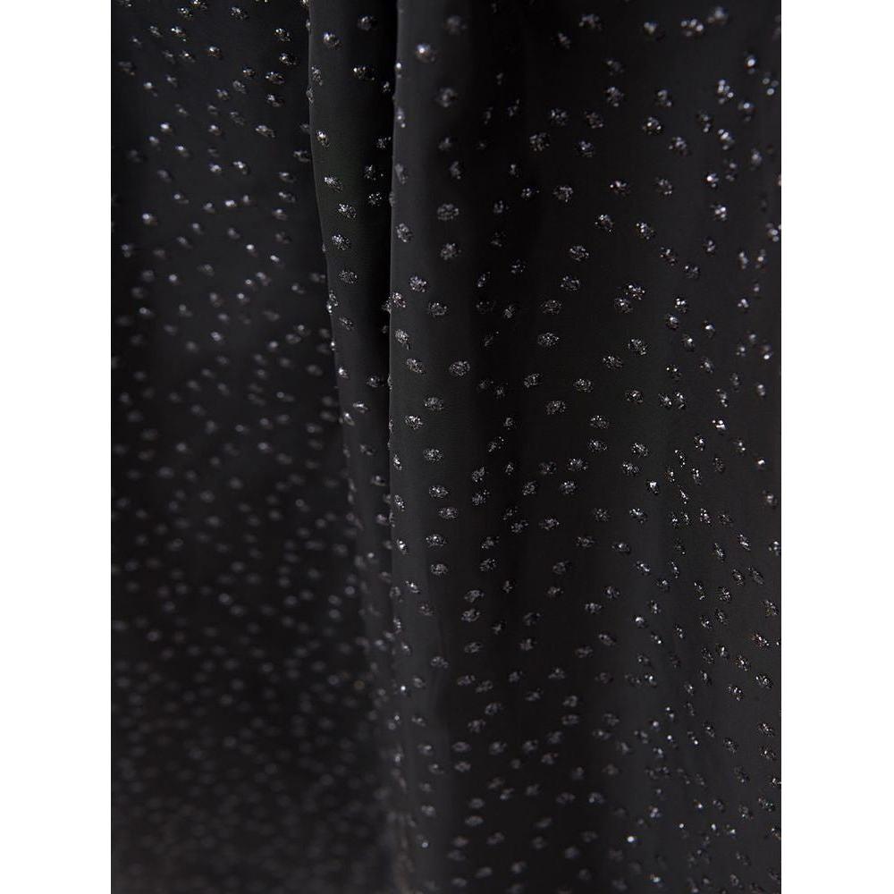 Lardini Elegant Black Polyethylene Midi Skirt LA-1101676-IT40|S