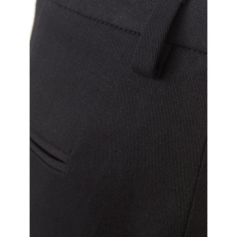 Lardini Italian Elegance Cotton Black Trousers LA-1117676-IT40|S