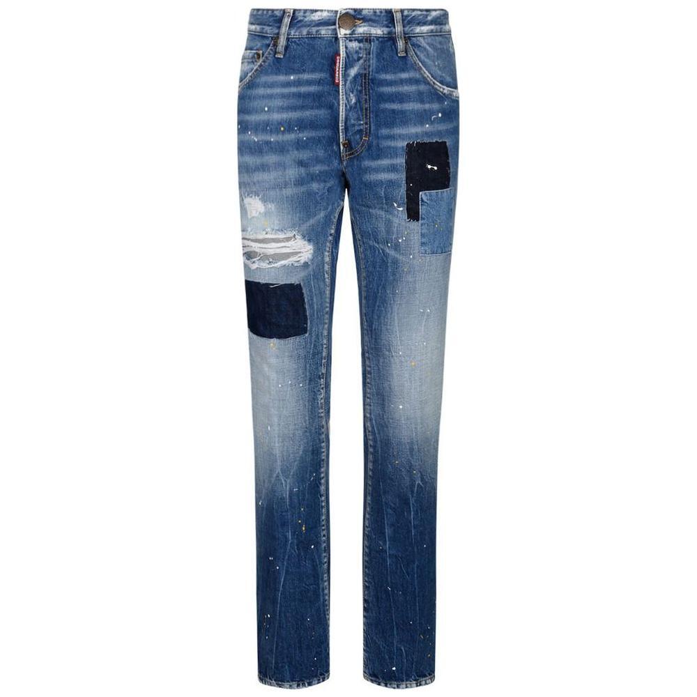 Dsquared² Blue Cotton Jeans & Pant
