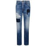 Dsquared² Blue Cotton Jeans & Pant