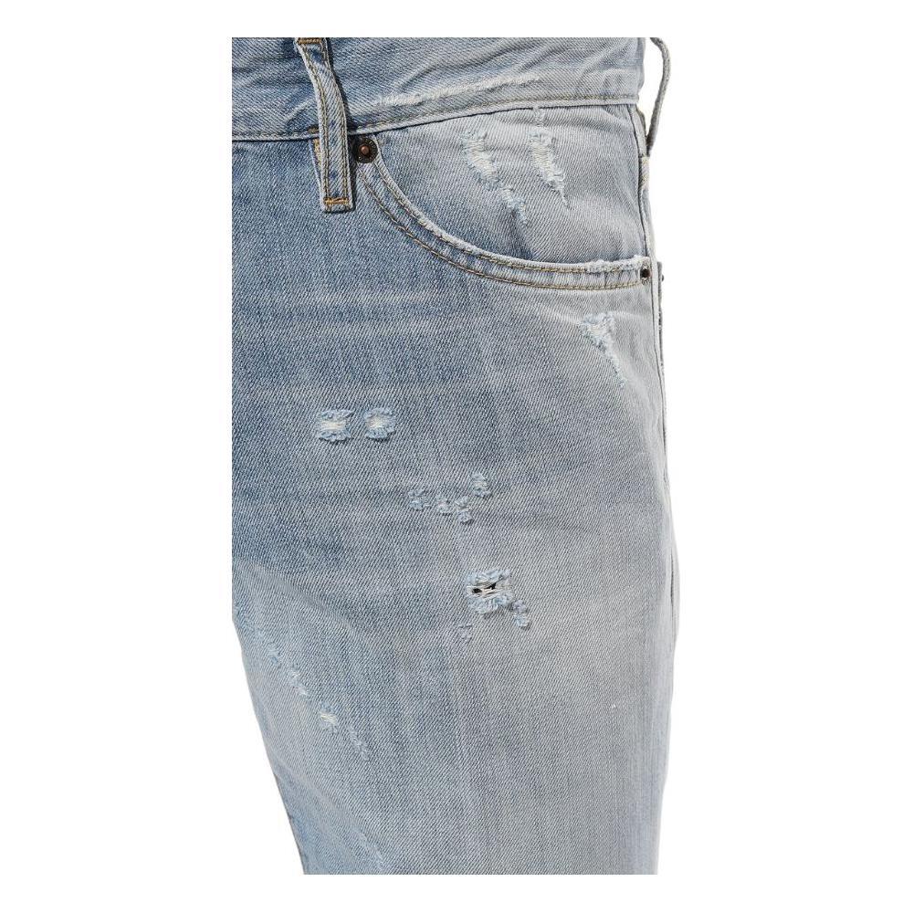 Dsquared² Light Blue Cotton Men Jeans